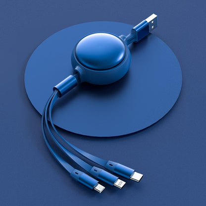 Câble rétractable de charge rapide 3 en 1 compact 