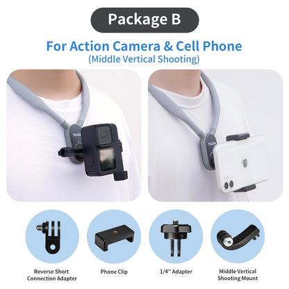 Sangle de cou flexible pour caméra d'action
