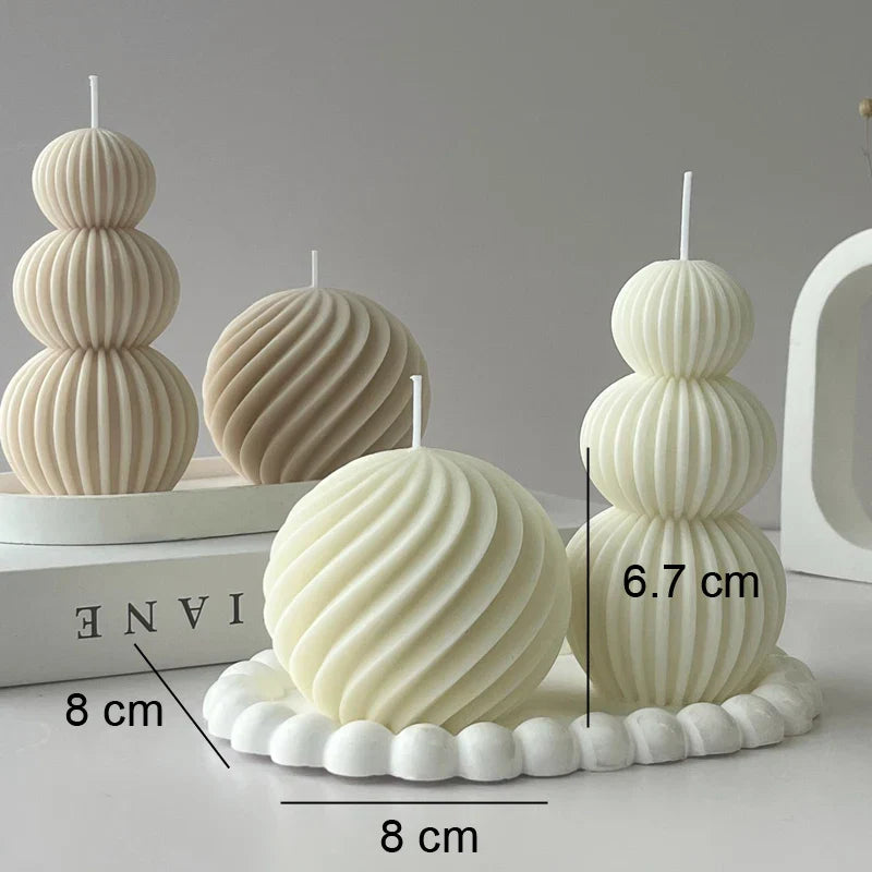 Unique Geometric Golf Ball Shaped Scented Candle - Halri