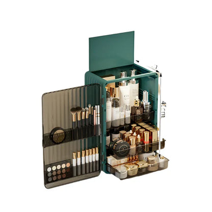 Boîte de rangement de maquillage haut de gamme avec fermeture magnétique 