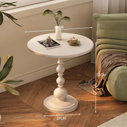 Petite table d'appoint ronde classique