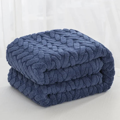 Couverture chaude en polaire douce pour l'automne et l'hiver
