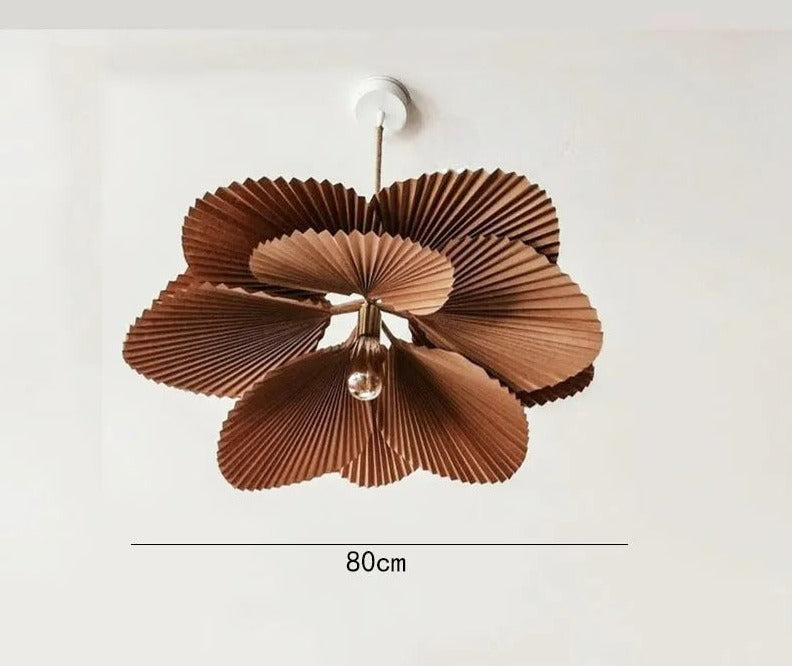 Lustre LED de luxe au design floral vintage