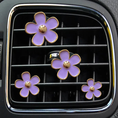 Clips désodorisants pour grilles d'aération de voiture - Lot de 4
