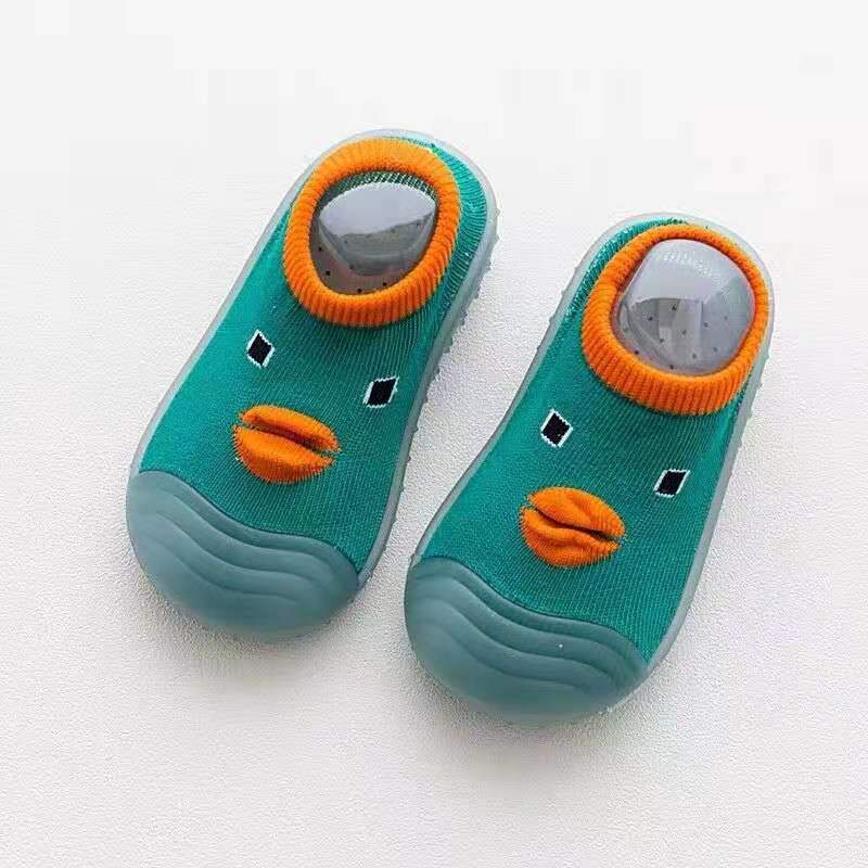 Chaussettes antidérapantes mignonnes pour bébé Canard