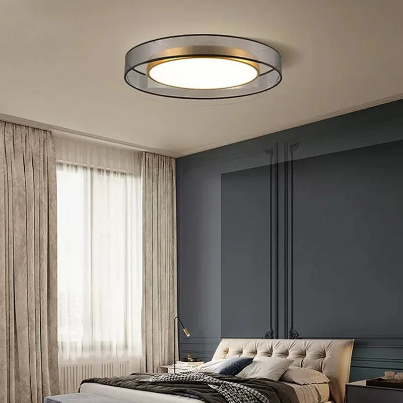Plafonnier LED rond contemporain avec variateur