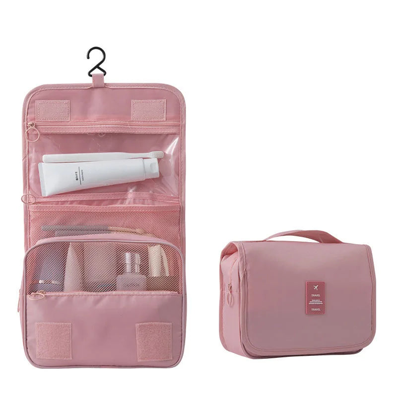 Trousse de toilette suspendue portable avec 6 poches