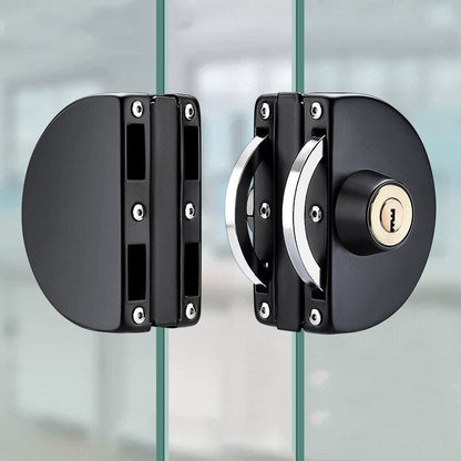 Serrure en acier inoxydable pour porte coulissante en verre sécurisée