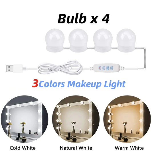 Pro Makeup LED Light Kit with 10 Dimmable Lamps - Halri