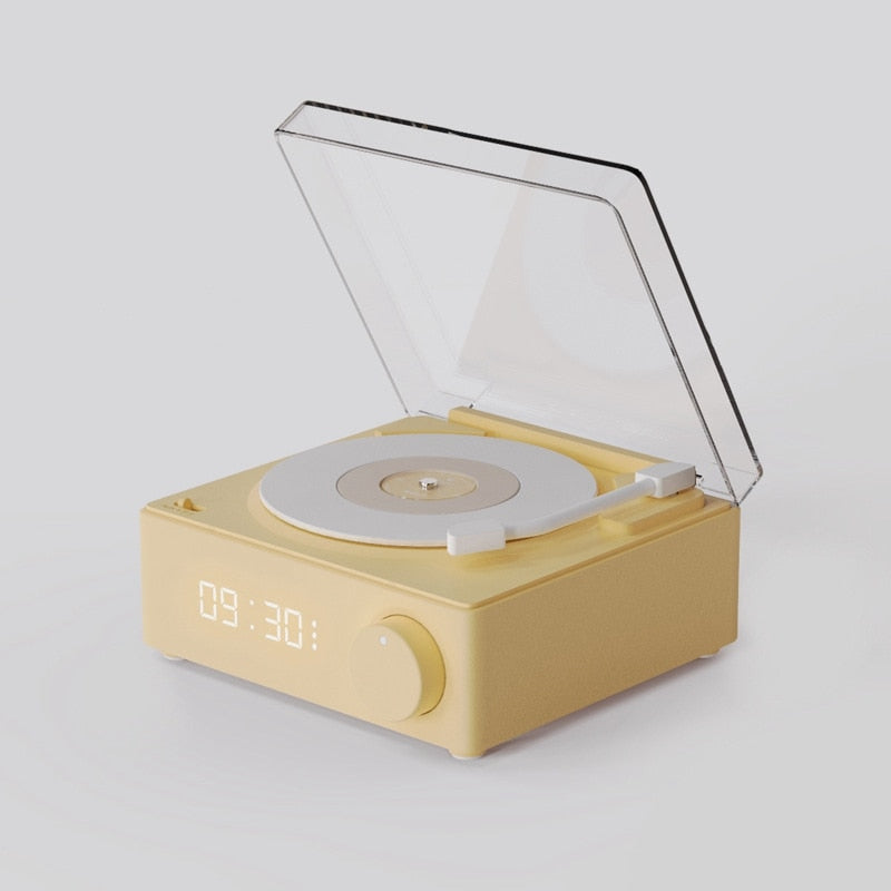 Platine vinyle portable style rétro avec haut-parleur intégré
