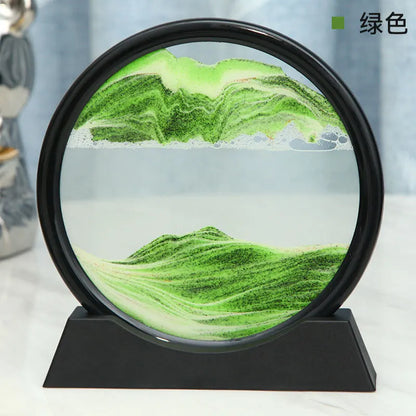 Soothing 3D Sand Art Glass Orb Decoration - Halri