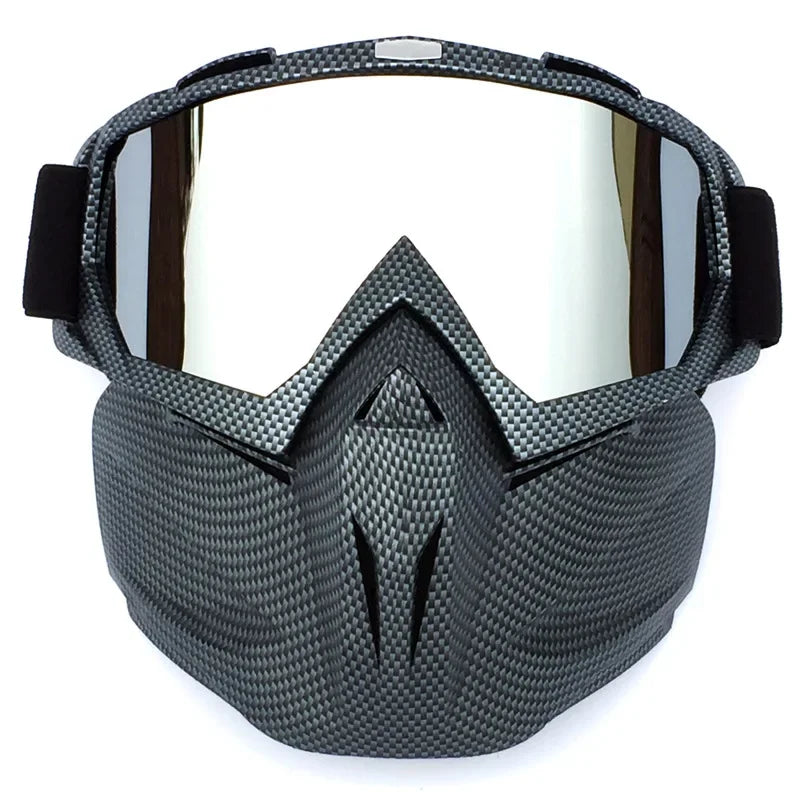 Masque et lunettes de protection pour sports d'hiver