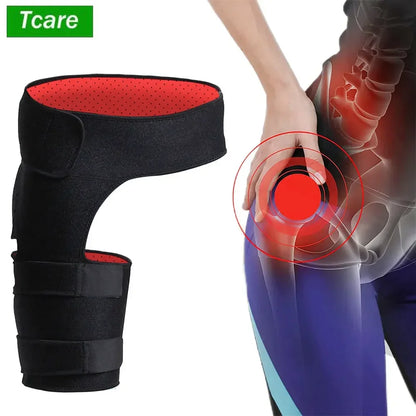 Neoprene Thigh Support Wrap - Adjustable Compression Sleeve - Halri