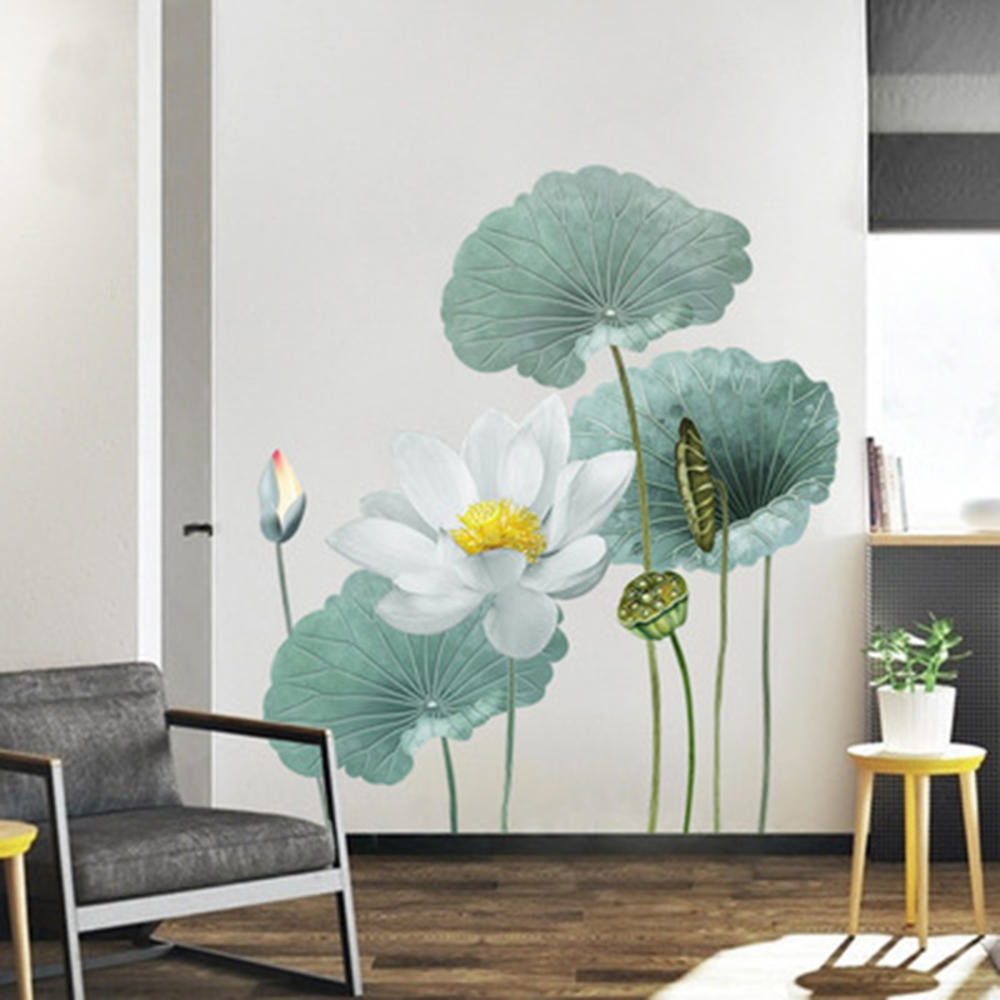 Magnifique autocollant mural floral en vinyle