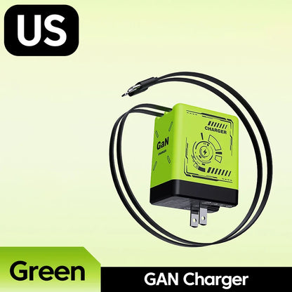 Chargeur portable rétractable rapide de 120 W