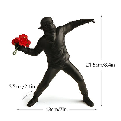 Figurines Banksy | Décoration Pop Art | Accessoires déco modernes