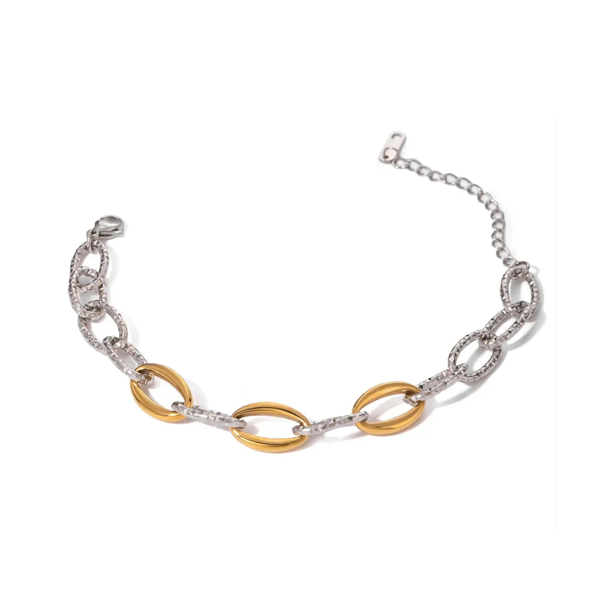 Halri | Bracelet élégant en argent à motifs bicolores