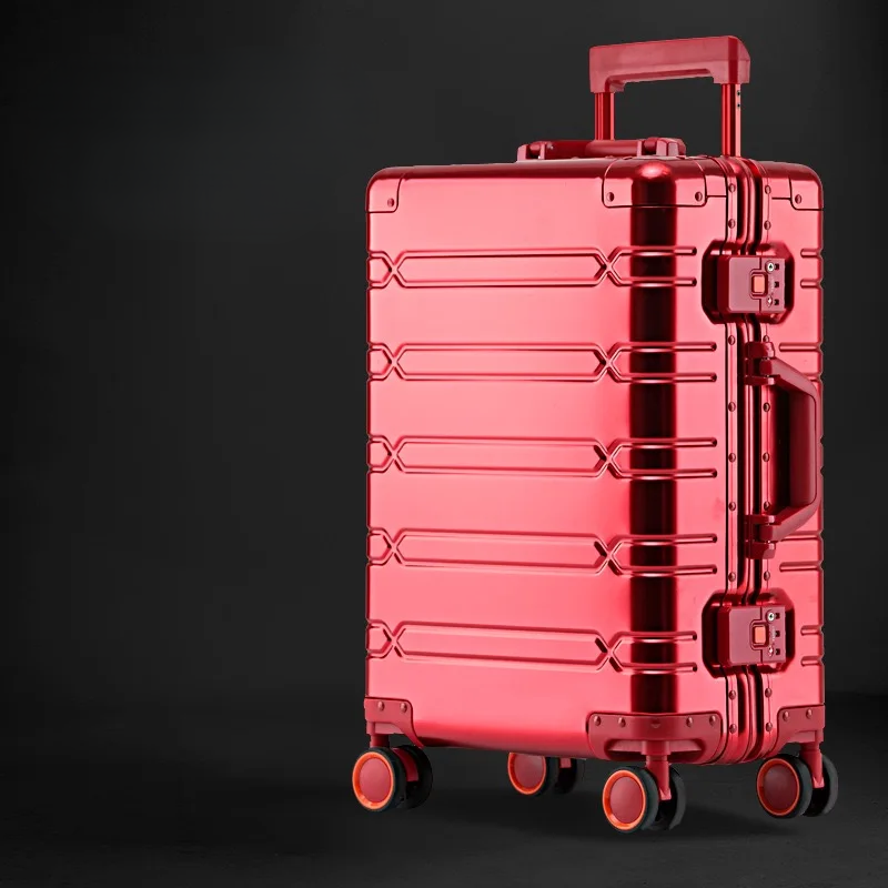 Valise de voyage légère en métal de direction