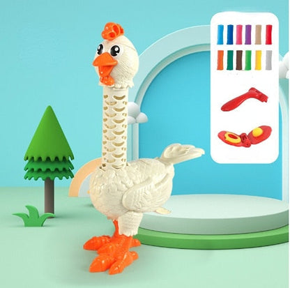 Peluche poulet amusante