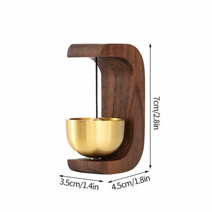 Rustic Wooden Entrance Door Bell - Halri
