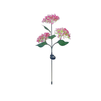 Guirlande lumineuse solaire colorée en forme de fleur