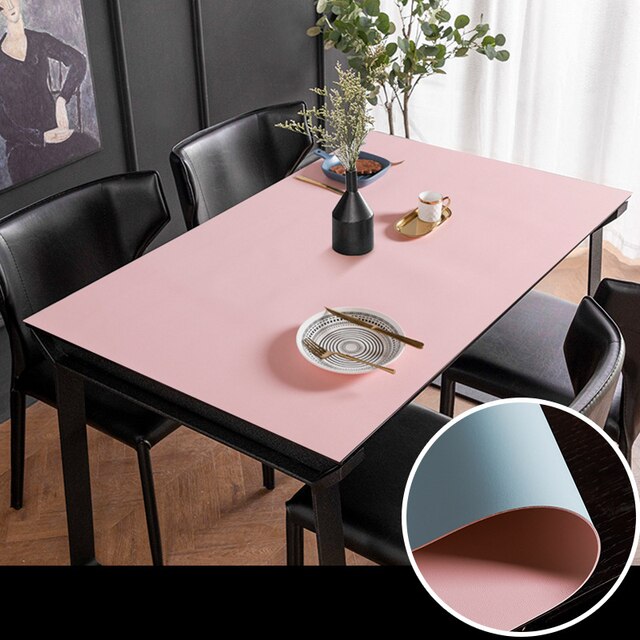 Socle de table imperméable en cuir simple