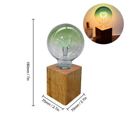 Lampe d'ambiance LED en forme de cœur romantique
