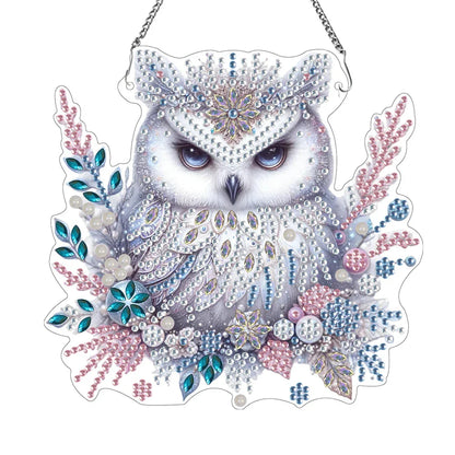 Pendentif décoratif papillon coloré en diamant