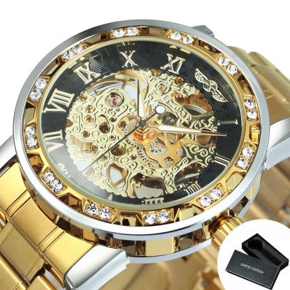 Montre squelette automatique audacieuse pour homme 