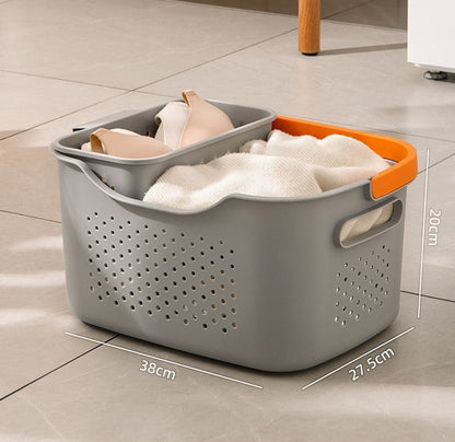 Panier à linge pliable et ventilé élégant