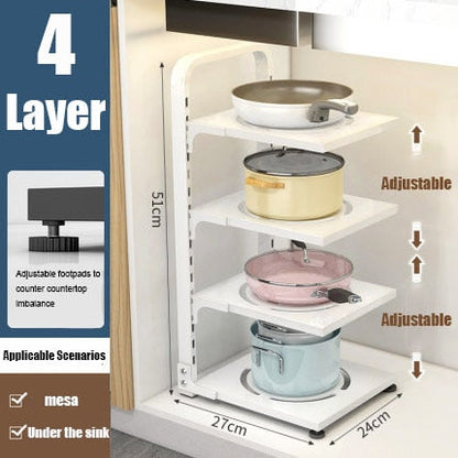 Étagère d'angle pliable à plusieurs niveaux pour un gain de place