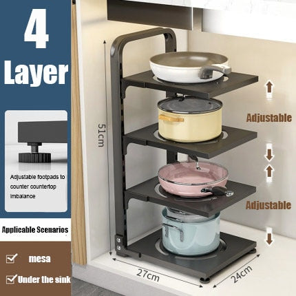 Étagère d'angle pliable à plusieurs niveaux pour un gain de place