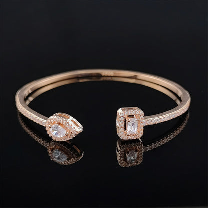 Bracelet jonc ajustable papillon en argent magnifique