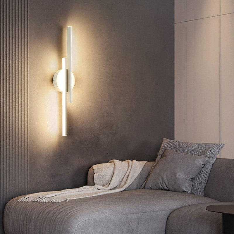 Modern LED Wall Light Double Bar Design
