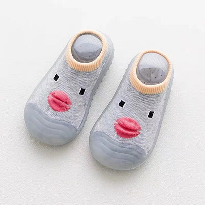 Chaussettes antidérapantes mignonnes pour bébé Canard