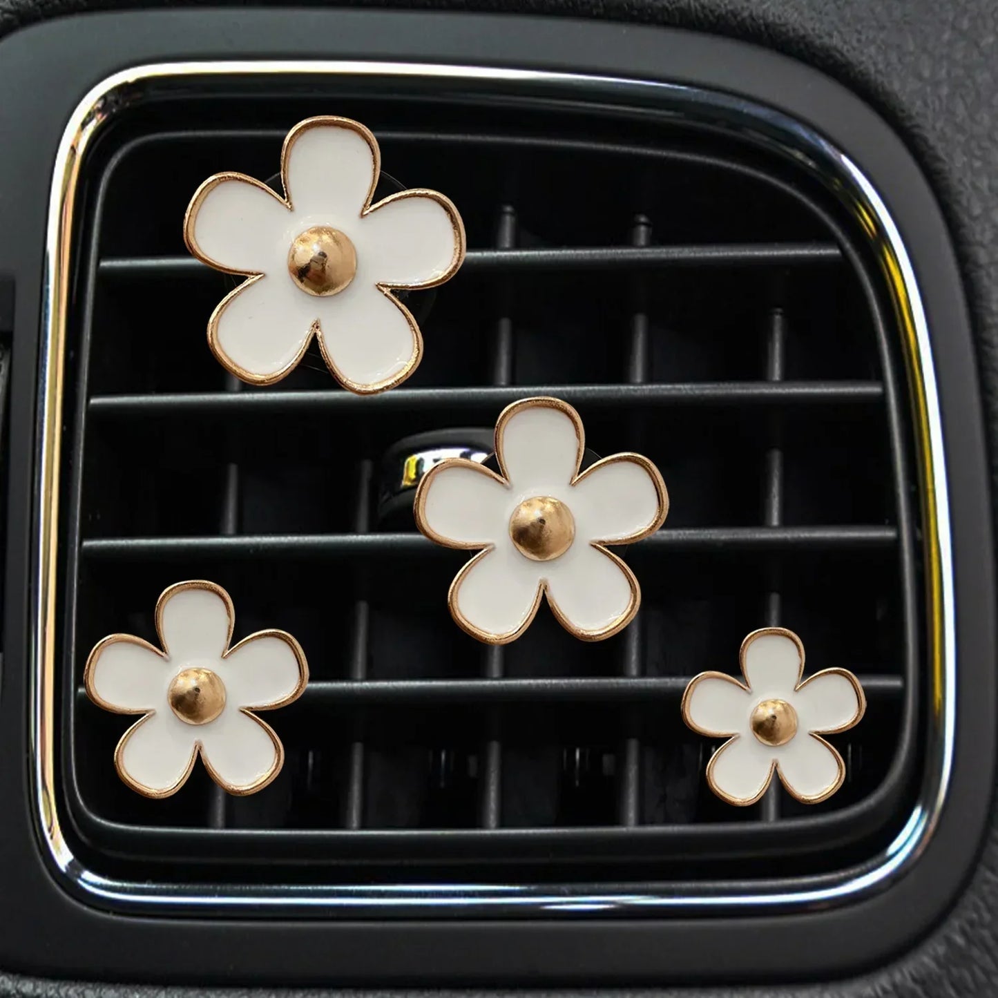 Clips désodorisants pour grilles d'aération de voiture - Lot de 4