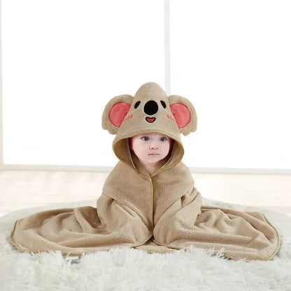 Adorable serviette de bain à capuche pour enfants