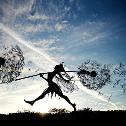 Statues féeriques fantaisistes pour jardin : Décoration de jardin magique