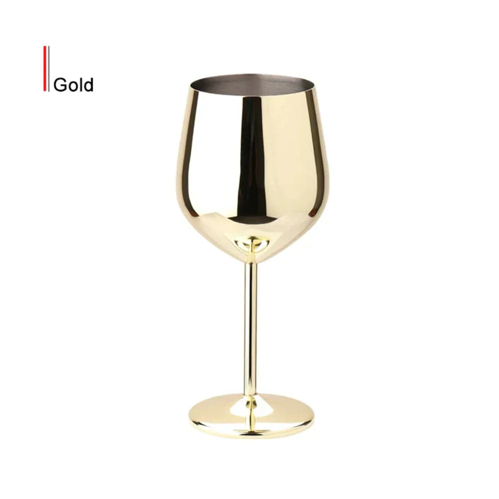 Verre à vin de luxe en métal