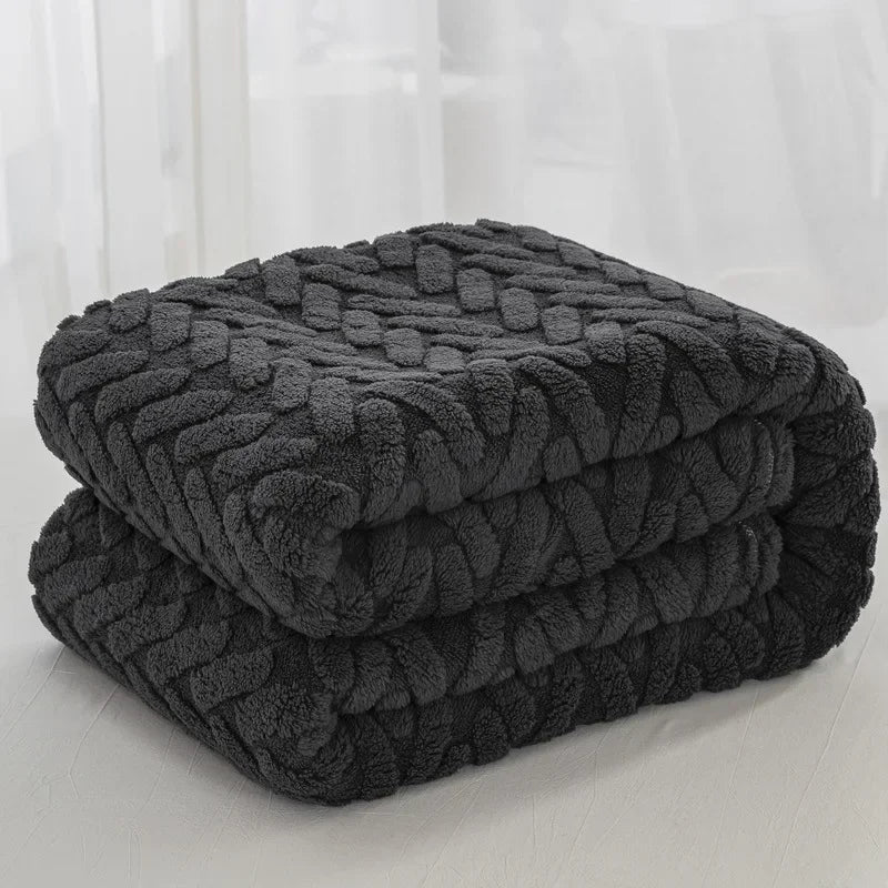 Warm Plush Fleece Blanket for Autumn Winter - Halri