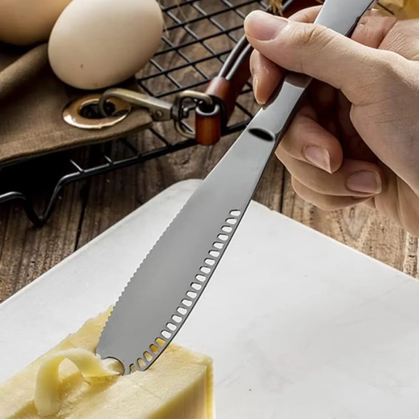 Coupe-fromage professionnel avec épaisseur de tranche réglable