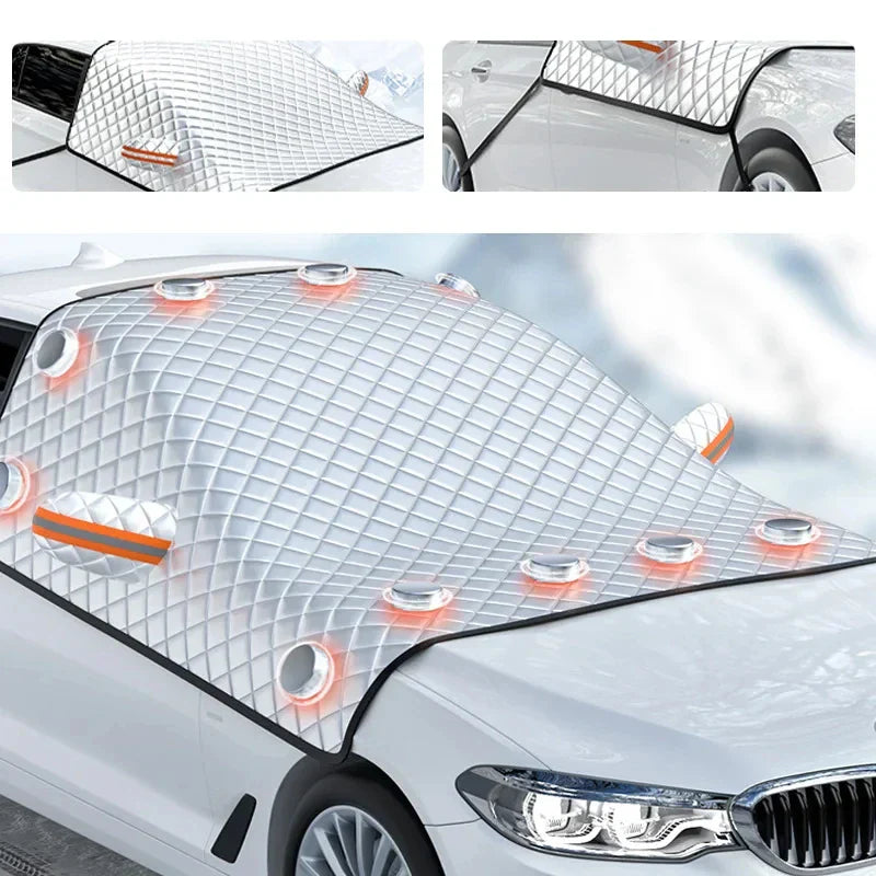Premium Car Windshield Snow Cover & Sun Shade - Halri