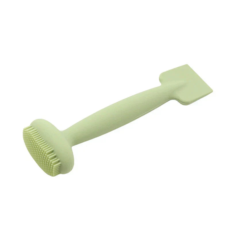 Brosse à masque facial double tête