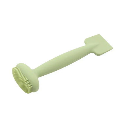 Brosse à masque facial double tête