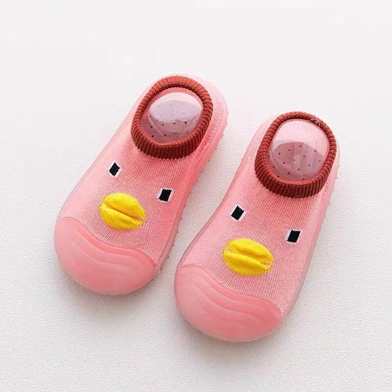 Chaussettes antidérapantes mignonnes pour bébé Canard