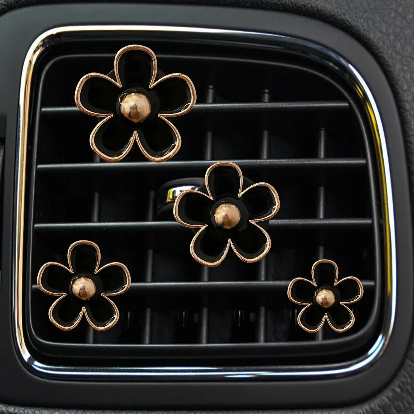 Clips désodorisants pour grilles d'aération de voiture - Lot de 4