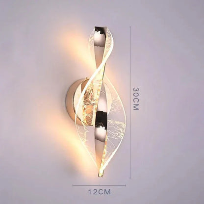 Applique murale LED élégante avec lumière à changement de couleur