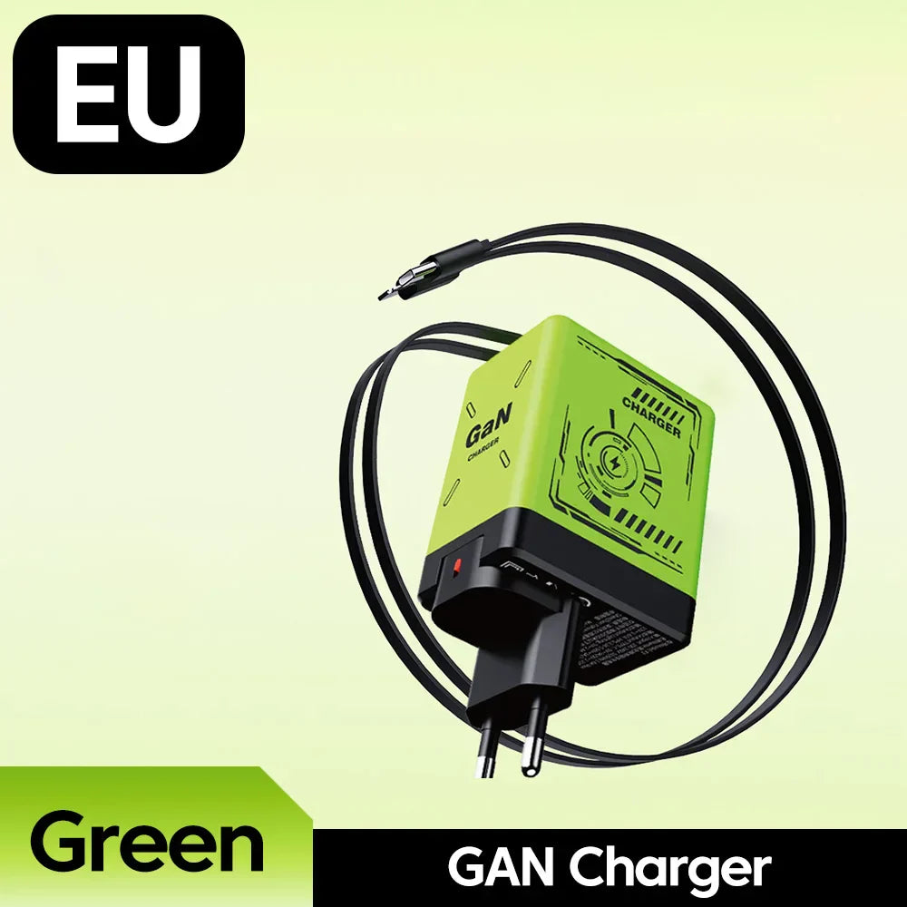 Chargeur portable rétractable rapide de 120 W