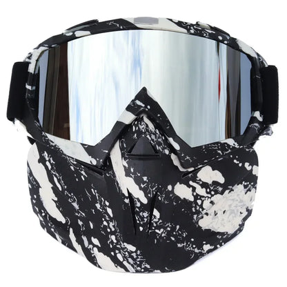Masque et lunettes de protection pour sports d'hiver