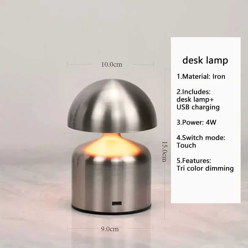 Lampe de bureau LED portable avec variateur